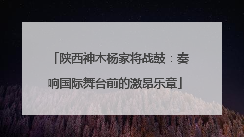 陕西神木杨家将战鼓：奏响国际舞台前的激昂乐章