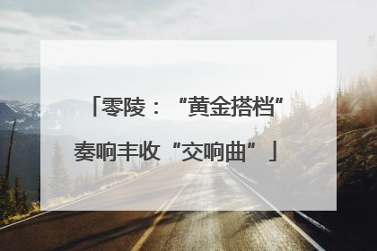 零陵：“黄金搭档”奏响丰收“交响曲”