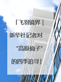 飞羽镜界｜新华社记者对“高原仙子”的四季追寻