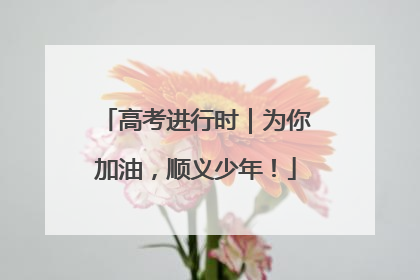 高考进行时｜为你加油，顺义少年！