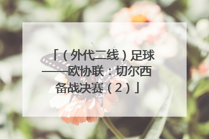 （外代二线）足球——欧协联：切尔西备战决赛（2）