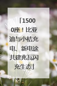 15000座！比亚迪与小桔充电、新电途共建兆瓦闪充生态
