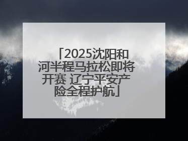 2025沈阳和河半程马拉松即将开赛 辽宁平安产险全程护航