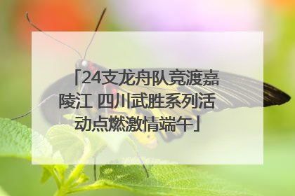 24支龙舟队竞渡嘉陵江 四川武胜系列活动点燃激情端午