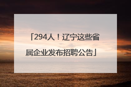 294人！辽宁这些省属企业发布招聘公告