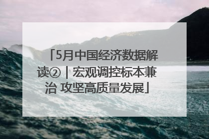 5月中国经济数据解读②｜宏观调控标本兼治 攻坚高质量发展