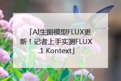 AI生图模型FLUX更新！记者上手实测FLUX.1 Kontext
