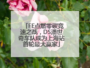 FE点燃零碳竞速之战，DS潘世奇车队成为上海站首轮最大赢家
